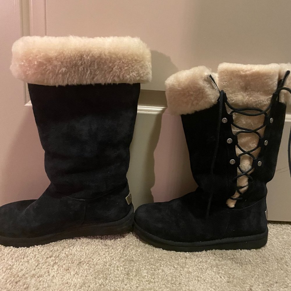 UGG Women’s lace up knee high boots size